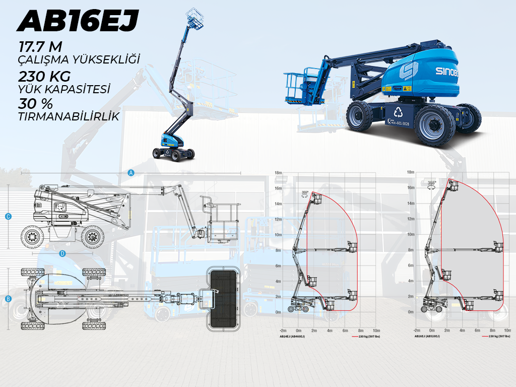 AK�L�  EKLEML� PLATFORMLAR - 18MT Ak�l� Eklemli Platform